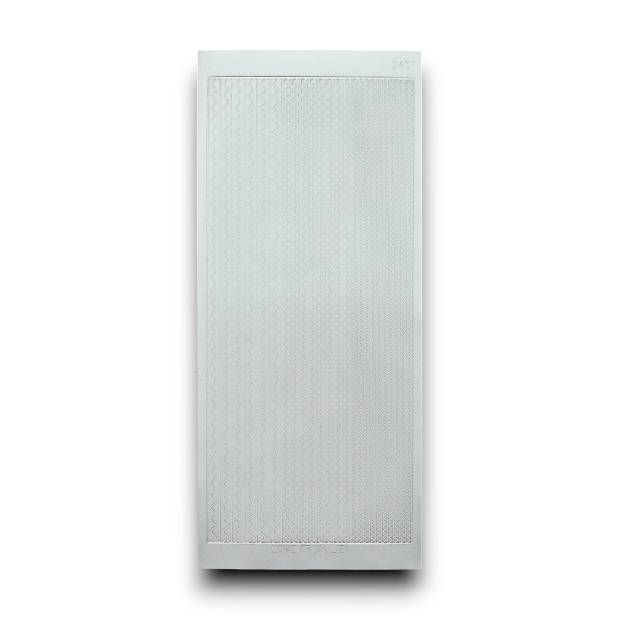 Sway Matte Silver Peel-Off Stickers